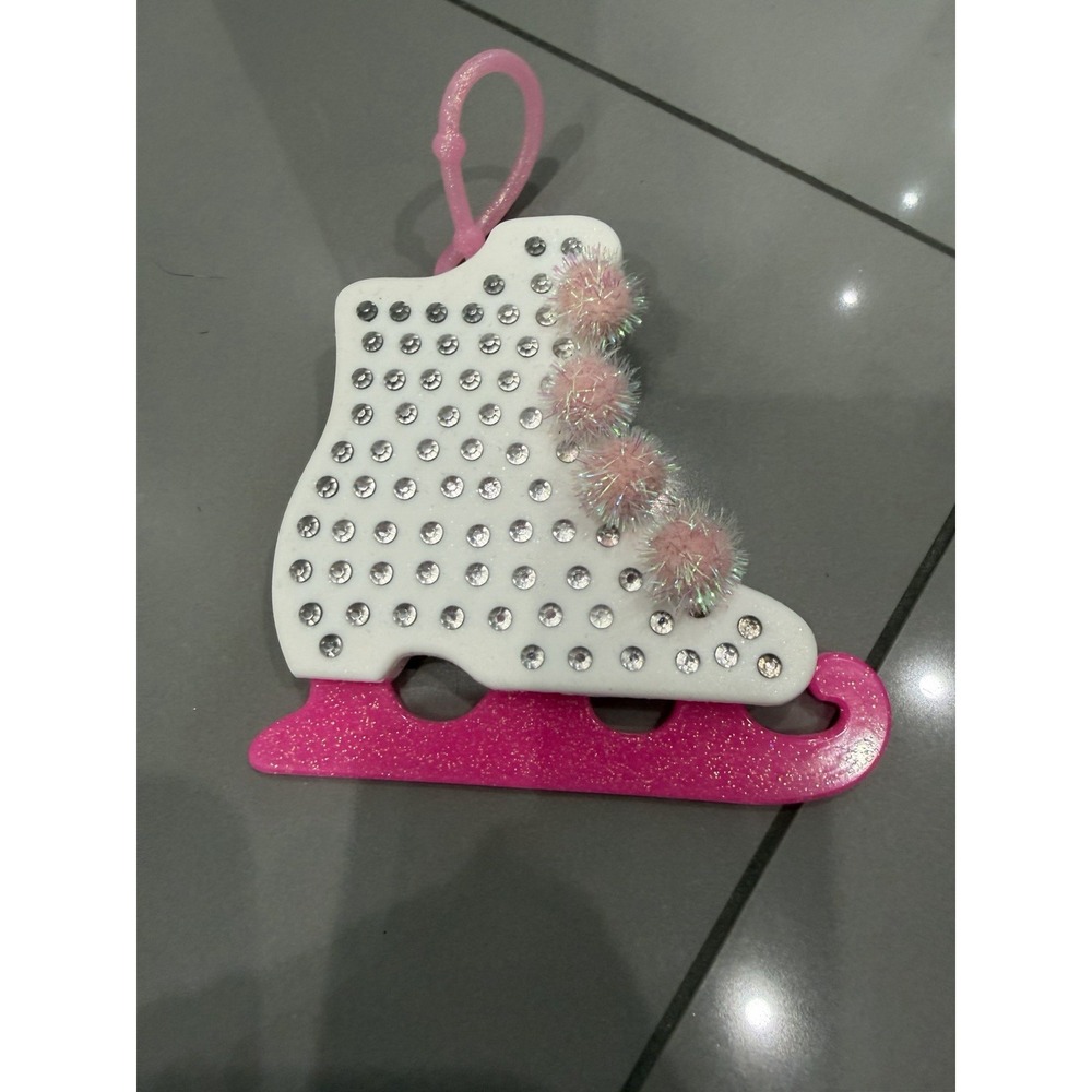 Bath & Body Works Ice Skate Shiny Pink Car Freshener Hanger Scentportable